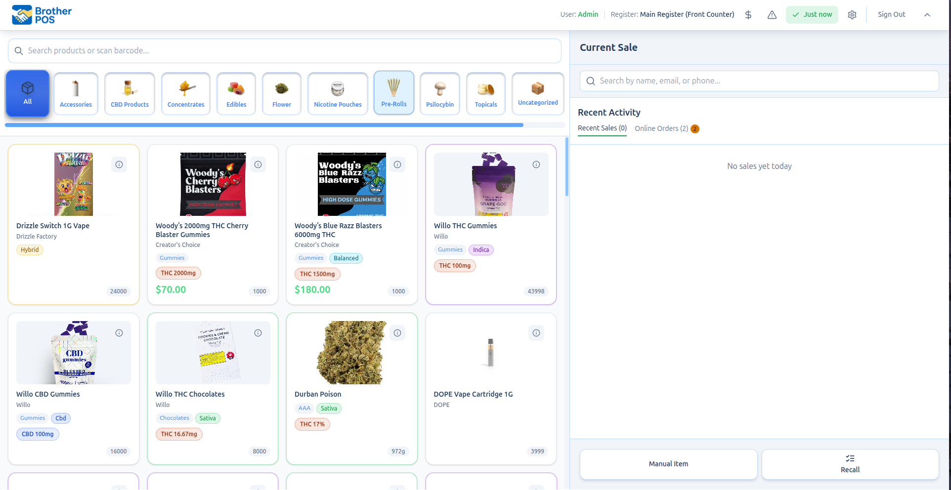 Point of Sale Interface